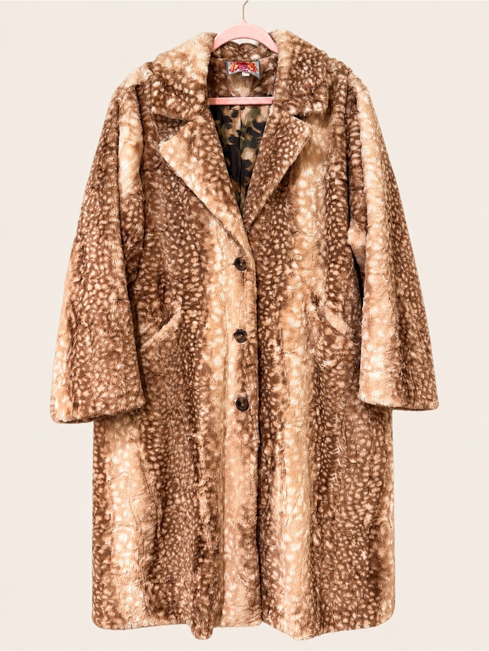 Johnny Was Falyne Long Label Faux Fur Coat
